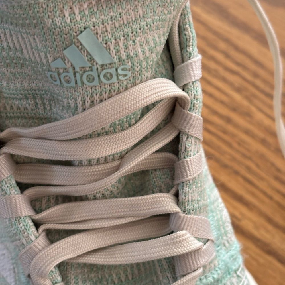 Adidas Women's Pure Boost Mint Green Sneakers - Picture 5 of 9